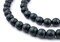The Bead Chest Charcoal Natural Wood Beads 10mm Black Round Large Hole 16 Inch Strand